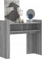 vidaXL - Wandtafel - 100x35x90 - cm - bewerkt - hout - grijs - sonoma - eikenkleurig