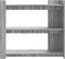 vidaXL - Wandtafel - 100x35x90 - cm - bewerkt - hout - grijs - sonoma - eikenkleurig