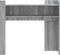 vidaXL - Wandtafel - 100x35x90 - cm - bewerkt - hout - grijs - sonoma - eikenkleurig