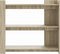 vidaXL - Wandtafel - 100x35x90 - cm - bewerkt - hout - sonoma - eikenkleurig