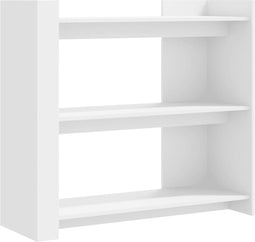 vidaXL - Wandtafel - 100x35x90 - cm - bewerkt - hout - wit