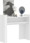 vidaXL - Wandtafel - 100x35x90 - cm - bewerkt - hout - wit