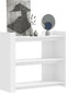 vidaXL - Wandtafel - 100x35x90 - cm - bewerkt - hout - wit