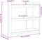 vidaXL - Wandtafel - 100x35x90 - cm - bewerkt - hout - wit