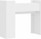 vidaXL - Wandtafel - 100x35x90 - cm - bewerkt - hout - wit
