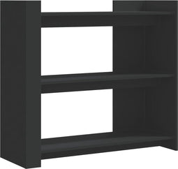 vidaXL - Wandtafel - 100x35x90 - cm - bewerkt - hout - zwart