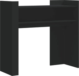 vidaXL - Wandtafel - 100x35x90 - cm - bewerkt - hout - zwart