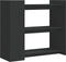 vidaXL - Wandtafel - 100x35x90 - cm - bewerkt - hout - zwart