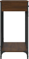 vidaXL - Wandtafel - 100x39x78,5 - cm - bewerkt - hout - bruin - eikenkleur
