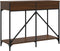 vidaXL - Wandtafel - 100x39x78,5 - cm - bewerkt - hout - bruin - eikenkleur
