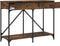 vidaXL - Wandtafel - 100x39x78,5 - cm - bewerkt - hout - gerookt - eikenkleurig