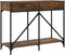 vidaXL - Wandtafel - 100x39x78,5 - cm - bewerkt - hout - gerookt - eikenkleurig