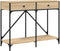 vidaXL - Wandtafel - 100x39x78,5 - cm - bewerkt - hout - sonoma - eikenkleurig
