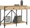 vidaXL - Wandtafel - 100x39x78,5 - cm - bewerkt - hout - sonoma - eikenkleurig
