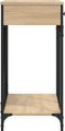 vidaXL - Wandtafel - 100x39x78,5 - cm - bewerkt - hout - sonoma - eikenkleurig