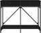 vidaXL - Wandtafel - 100x39x78,5 - cm - bewerkt - hout - zwart