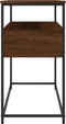 vidaXL - Wandtafel - 100x40x75 - cm - bewerkt - hout - bruin - eikenkleur