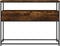 vidaXL - Wandtafel - 100x40x75 - cm - bewerkt - hout - gerookt - eikenkleurig