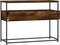 vidaXL - Wandtafel - 100x40x75 - cm - bewerkt - hout - gerookt - eikenkleurig