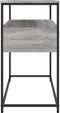 vidaXL - Wandtafel - 100x40x75 - cm - bewerkt - hout - grijs - sonoma - eikenkleurig