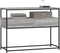 vidaXL - Wandtafel - 100x40x75 - cm - bewerkt - hout - grijs - sonoma - eikenkleurig