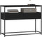 vidaXL - Wandtafel - 100x40x75 - cm - bewerkt - hout - zwart