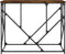 vidaXL - Wandtafel - 100x40x80 - cm - bewerkt - hout - gerookt - eikenkleurig