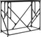 vidaXL - Wandtafel - 100x40x80 - cm - bewerkt - hout - zwart