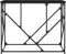 vidaXL - Wandtafel - 100x40x80 - cm - bewerkt - hout - zwart
