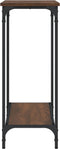 vidaXL - Wandtafel - 101x30,5x75 - cm - bewerkt - hout - bruin - eikenkleur