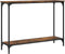 vidaXL - Wandtafel - 101x30,5x75 - cm - bewerkt - hout - gerookt - eikenkleurig