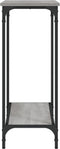 vidaXL - Wandtafel - 101x30,5x75 - cm - bewerkt - hout - grijs - sonoma - eikenkleurig