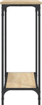 vidaXL - Wandtafel - 101x30,5x75 - cm - bewerkt - hout - sonoma - eikenkleurig