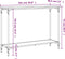 vidaXL - Wandtafel - 101x30,5x75 - cm - bewerkt - hout - zwart