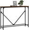 vidaXL - Wandtafel - 102x22,5x75 - cm - bewerkt - hout - gerookt - eikenkleurig