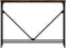 vidaXL - Wandtafel - 102x22,5x75 - cm - bewerkt - hout - gerookt - eikenkleurig