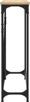 vidaXL - Wandtafel - 102x22,5x75 - cm - bewerkt - hout - sonoma - eikenkleurig