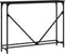 vidaXL - Wandtafel - 102x22,5x75 - cm - bewerkt - hout - zwart