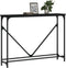 vidaXL - Wandtafel - 102x22,5x75 - cm - bewerkt - hout - zwart