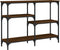 vidaXL - Wandtafel - 102x29x75 - cm - bewerkt - hout - bruin - eikenkleur