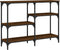 vidaXL - Wandtafel - 102x29x75 - cm - bewerkt - hout - bruin - eikenkleur