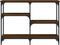 vidaXL - Wandtafel - 102x29x75 - cm - bewerkt - hout - bruin - eikenkleur