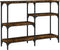 vidaXL - Wandtafel - 102x29x75 - cm - bewerkt - hout - gerookt - eikenkleurig