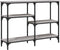 vidaXL - Wandtafel - 102x29x75 - cm - bewerkt - hout - grijs - sonoma - eikenkleurig