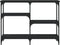 vidaXL - Wandtafel - 102x29x75 - cm - bewerkt - hout - zwart