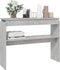 vidaXL - Wandtafel - 102x30x80 - cm - bewerkt - hout - betongrijs