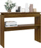 vidaXL - Wandtafel - 102x30x80 - cm - bewerkt - hout - bruin - eikenkleur