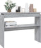 vidaXL - Wandtafel - 102x30x80 - cm - bewerkt - hout - grijs - sonoma - eikenkleurig