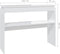 vidaXL - Wandtafel - 102x30x80 - cm - bewerkt - hout - hoogglans - wit