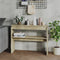 vidaXL - Wandtafel - 102x30x80 - cm - bewerkt - hout - sonoma - eikenkleurig